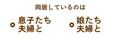 同居しているのは