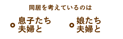 同居を考えているのは