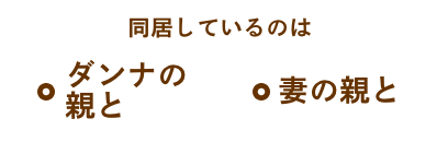 同居しているのは